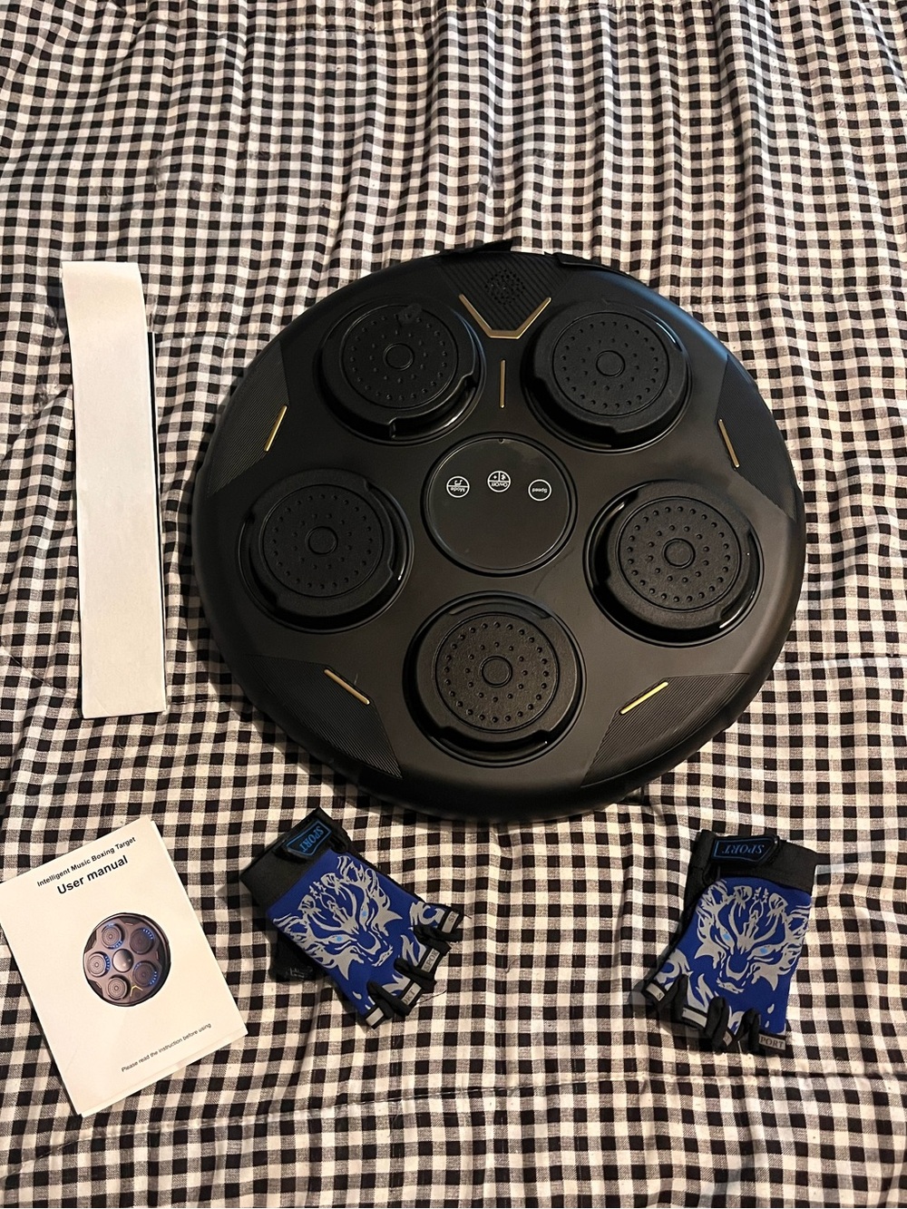 Music Boxing Training Machine with gloves
